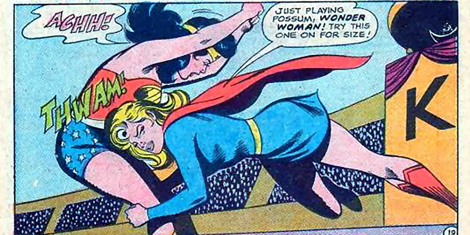 Wonder Woman Défaite par Supergirl