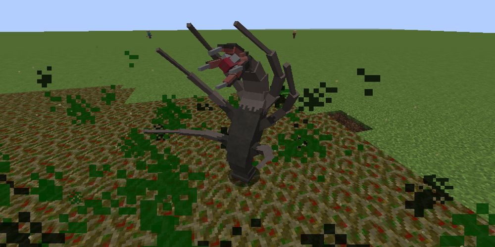 Parasite growing out of the ground Minecraft Mod