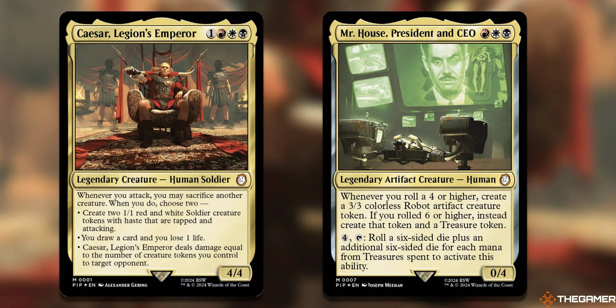 시저, 군단의 황제 + Mr. House, 대통령이자 CEO Magic: The Gathering 카드