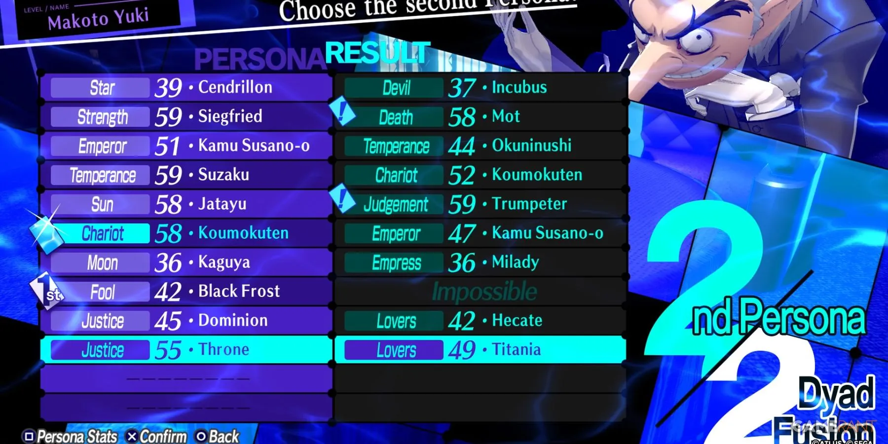Persona 3 Reload Titania Fusion Matarukaja