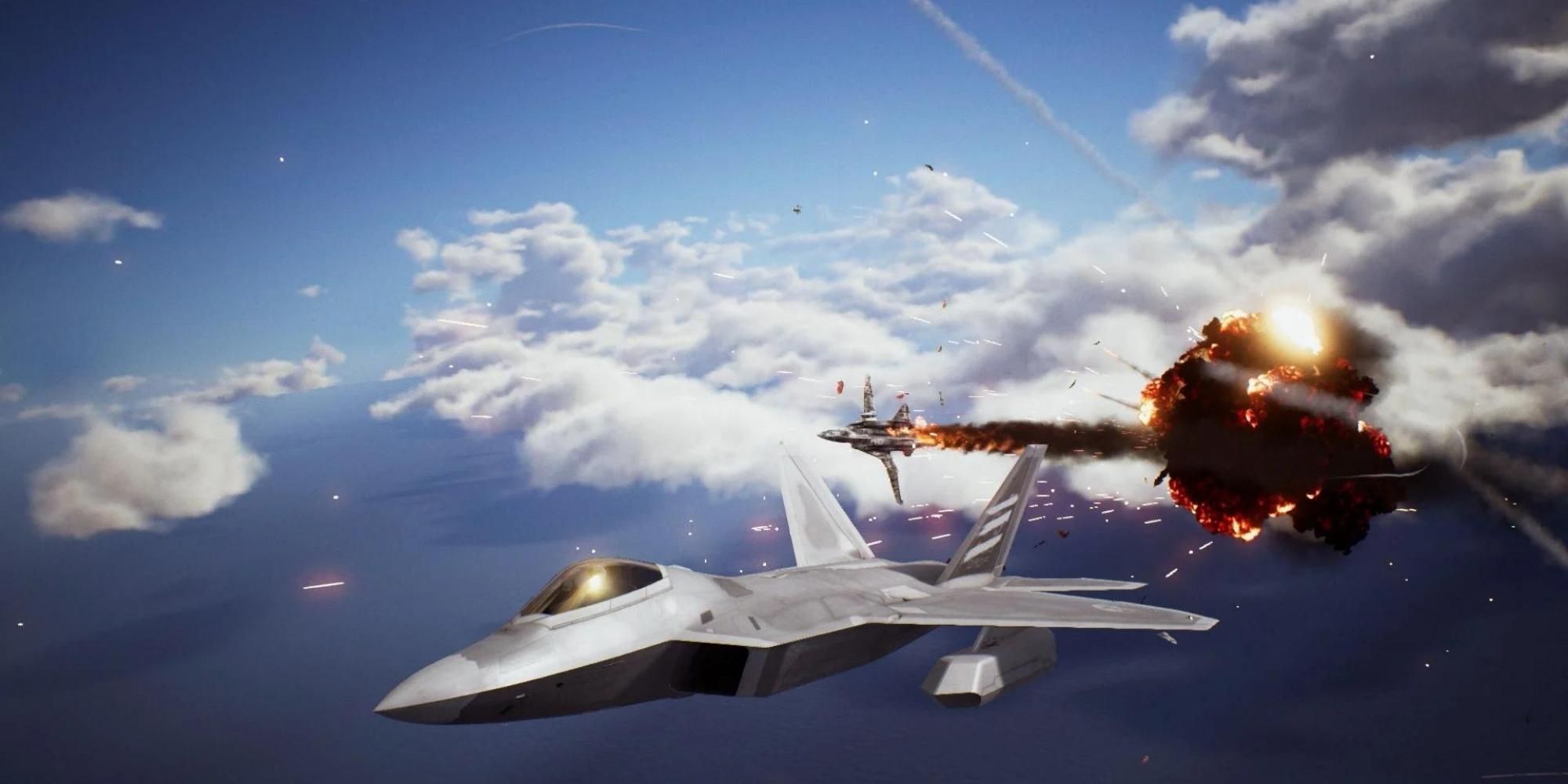 bataille dans Ace Combat 7 Skies Unknown