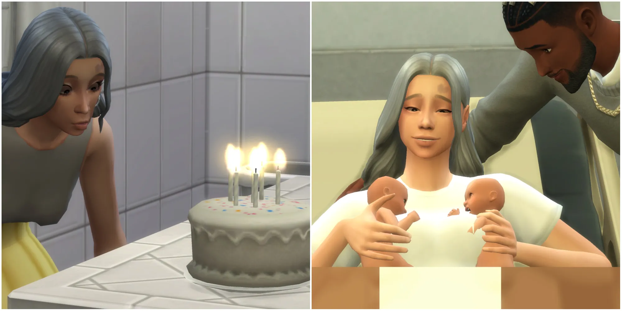 Сим, празднующий день рождения и имеющий детей в рамках испытания наследия, прекрасный способ рассказывать истории в The Sims 4
