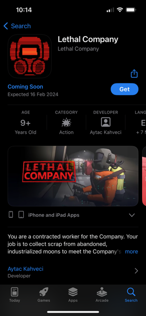 Lethal Company su App Store