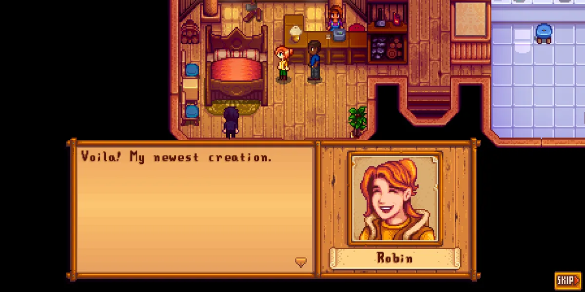 Robin in una delle sue scene