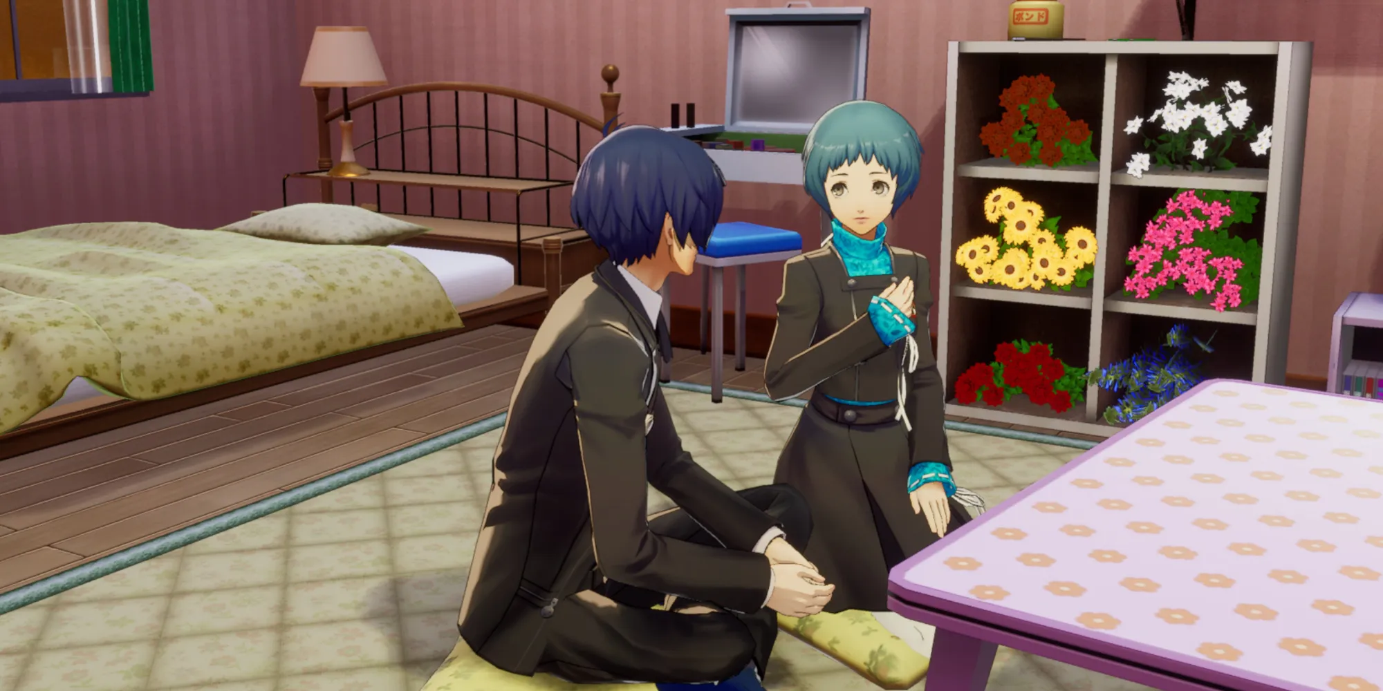 Talking to Fuuka in Persona 3 Reload