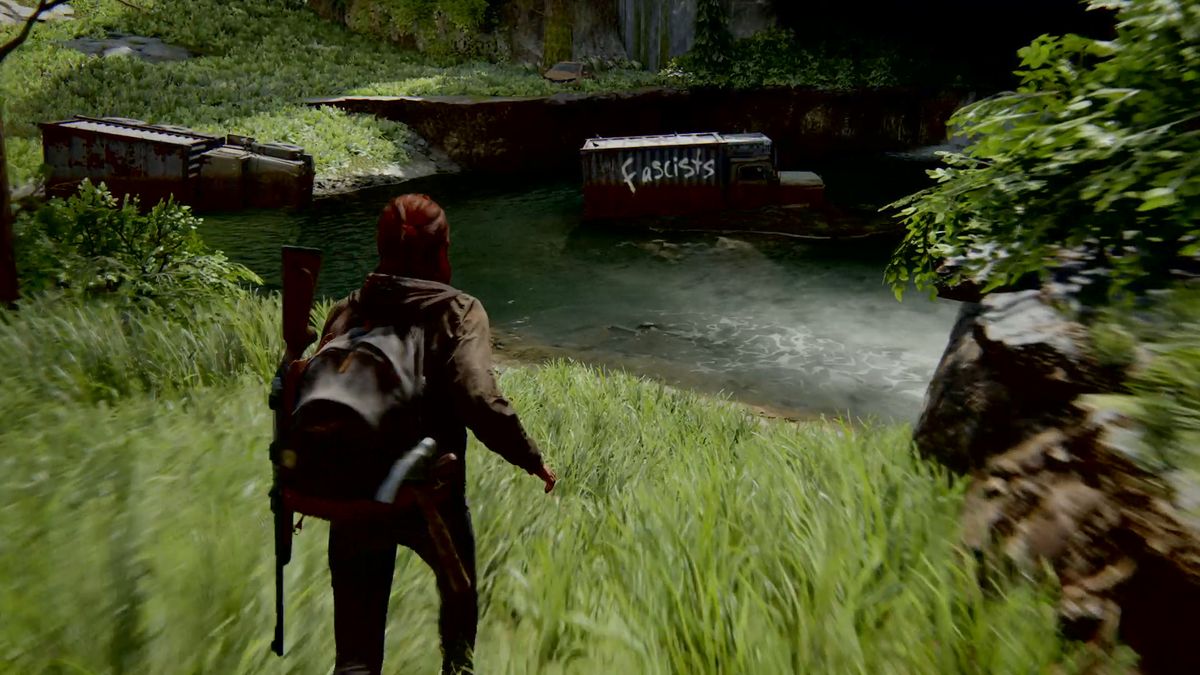 The last of us 2 camion nell'acqua