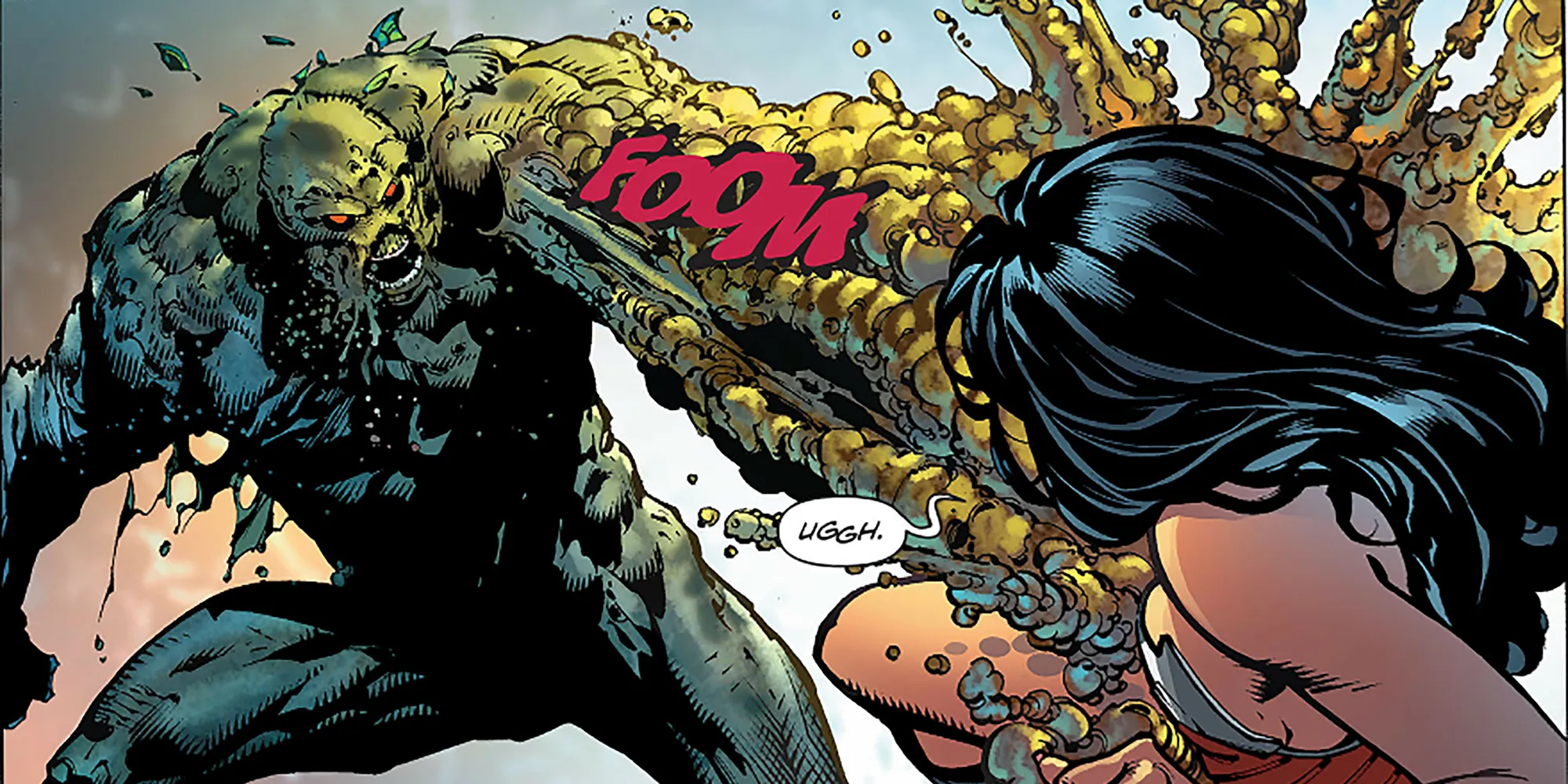 Wonder Woman Défaite Par Swamp Thing