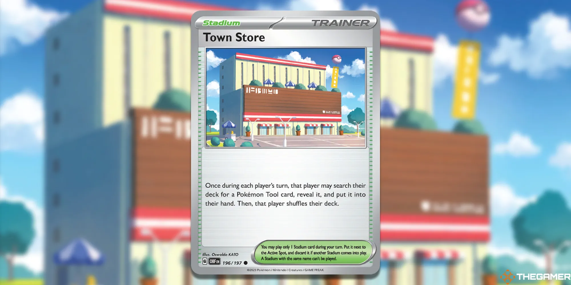 Pokemon TCG Town Store Card