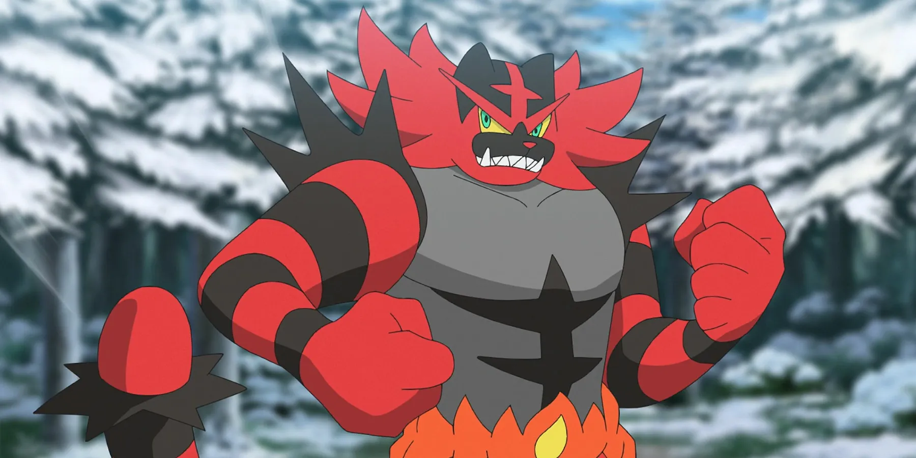 Ash’s Incineroar in Pokemon anime