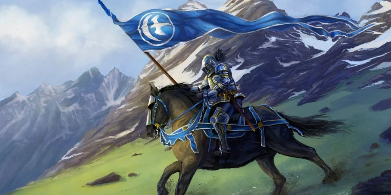 Immagine di un Cavaliere Alato di Casa Arryn in Game of Thrones