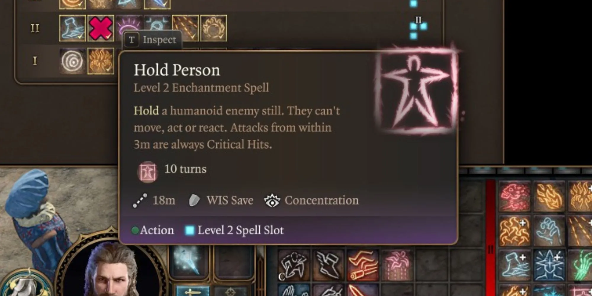 Hold Person spell in Baldur’s Gate 3