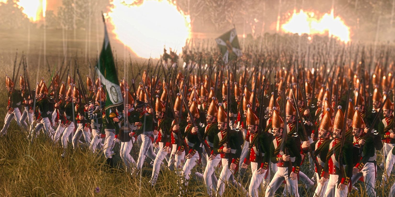 Infantería Rusa Marchando de Napoleon: Total War