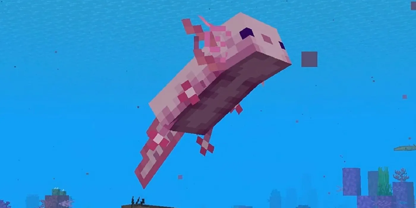 Axolotl de Minecraft