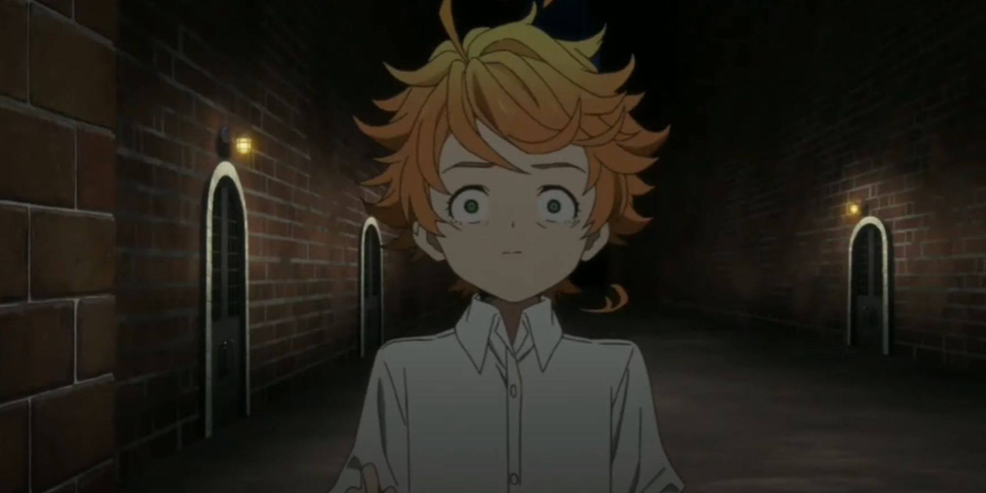 Emma terrified at Conny’s death in The Promised Neverland