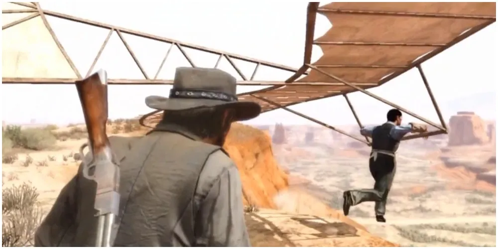 Red Dead Redemption Charles Kinnear prestes a voar
