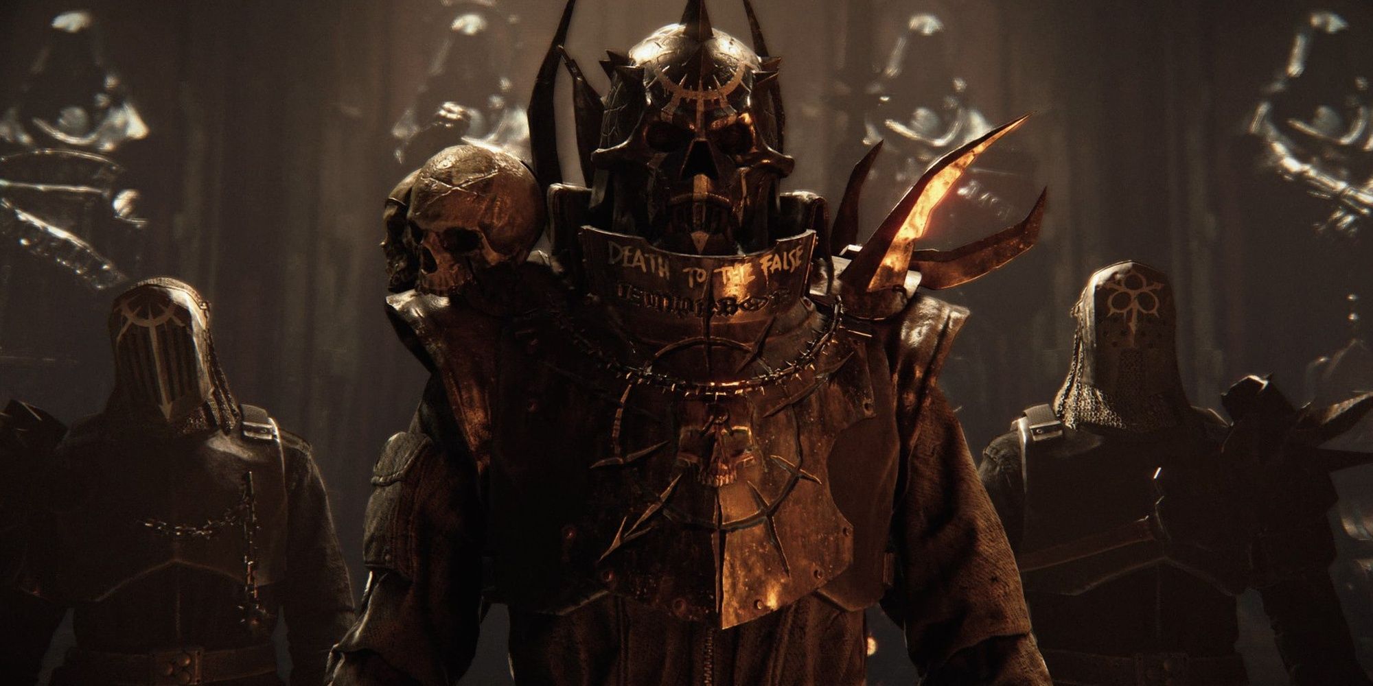 Warhammer 40.000: Darktide - I Gemelli Corrotti dal Caos e il Loro Leader