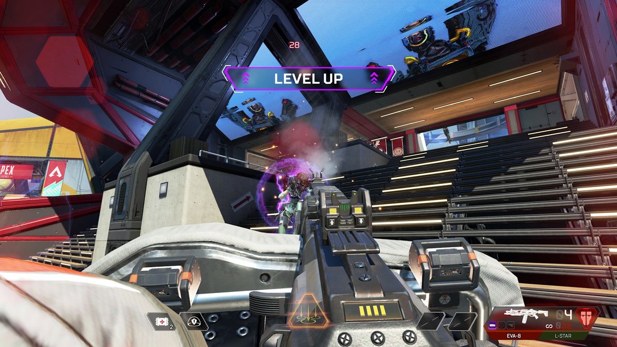 Screenshot di Apex Legends che mostra un giocatore che sale di livello nel gioco