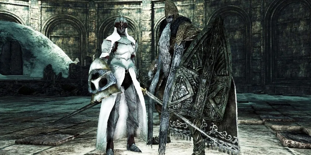 Dark souls 2 trono watcher e defender