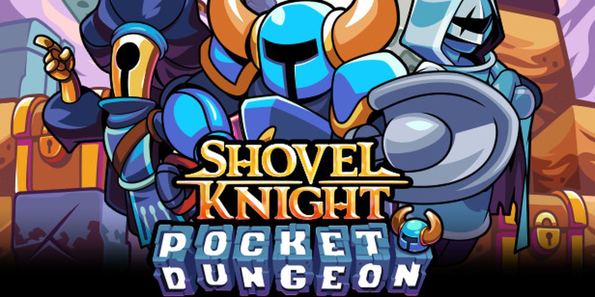 Schermata del titolo di Shovel Knight Pocket Dungeon