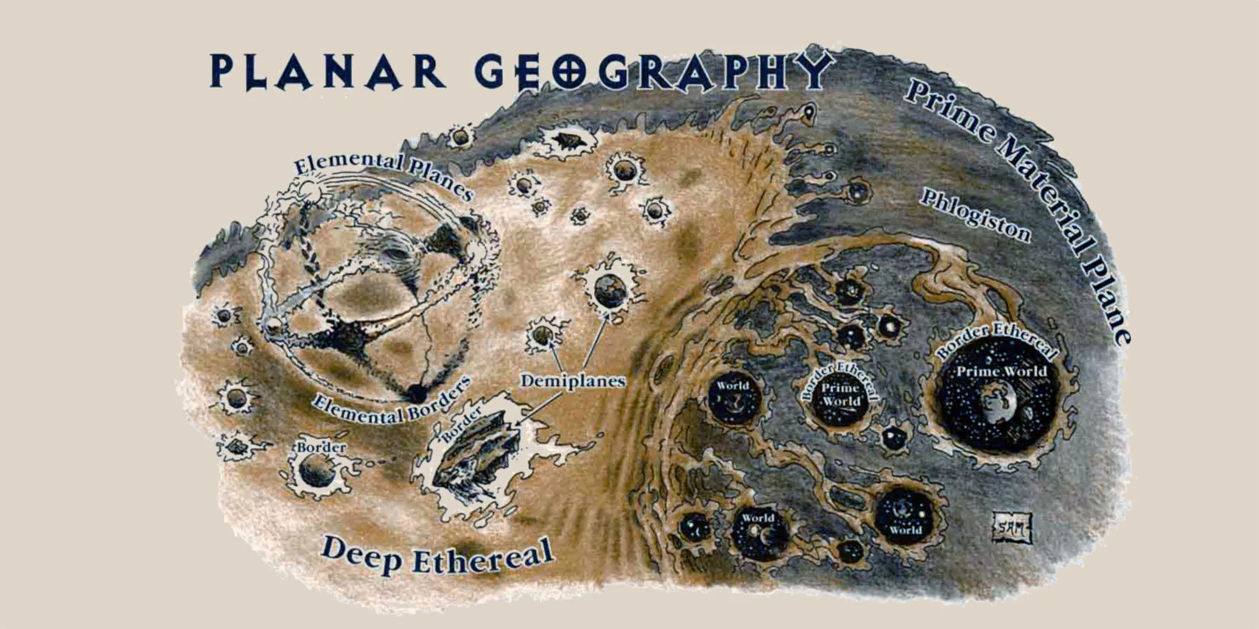 Dungeons and Dragons Planar Geography Deep Ethereal Plane