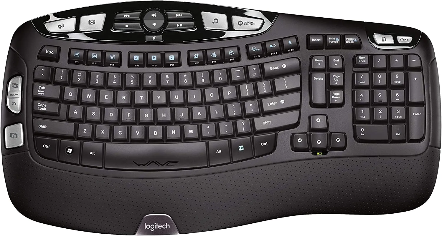 Logitech K350 Wave Ergonomic Keyboard