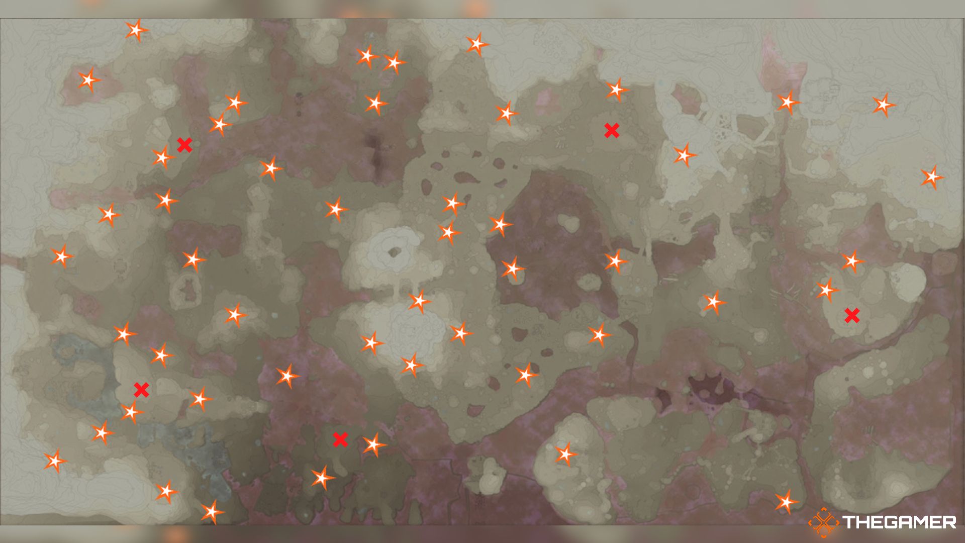 карта, на которой показаны все огненные святилища и святилища