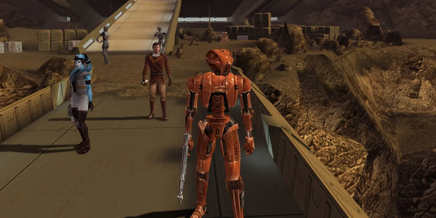 Uno de los personajes jugables en Star Wars Knights of the Old Republic