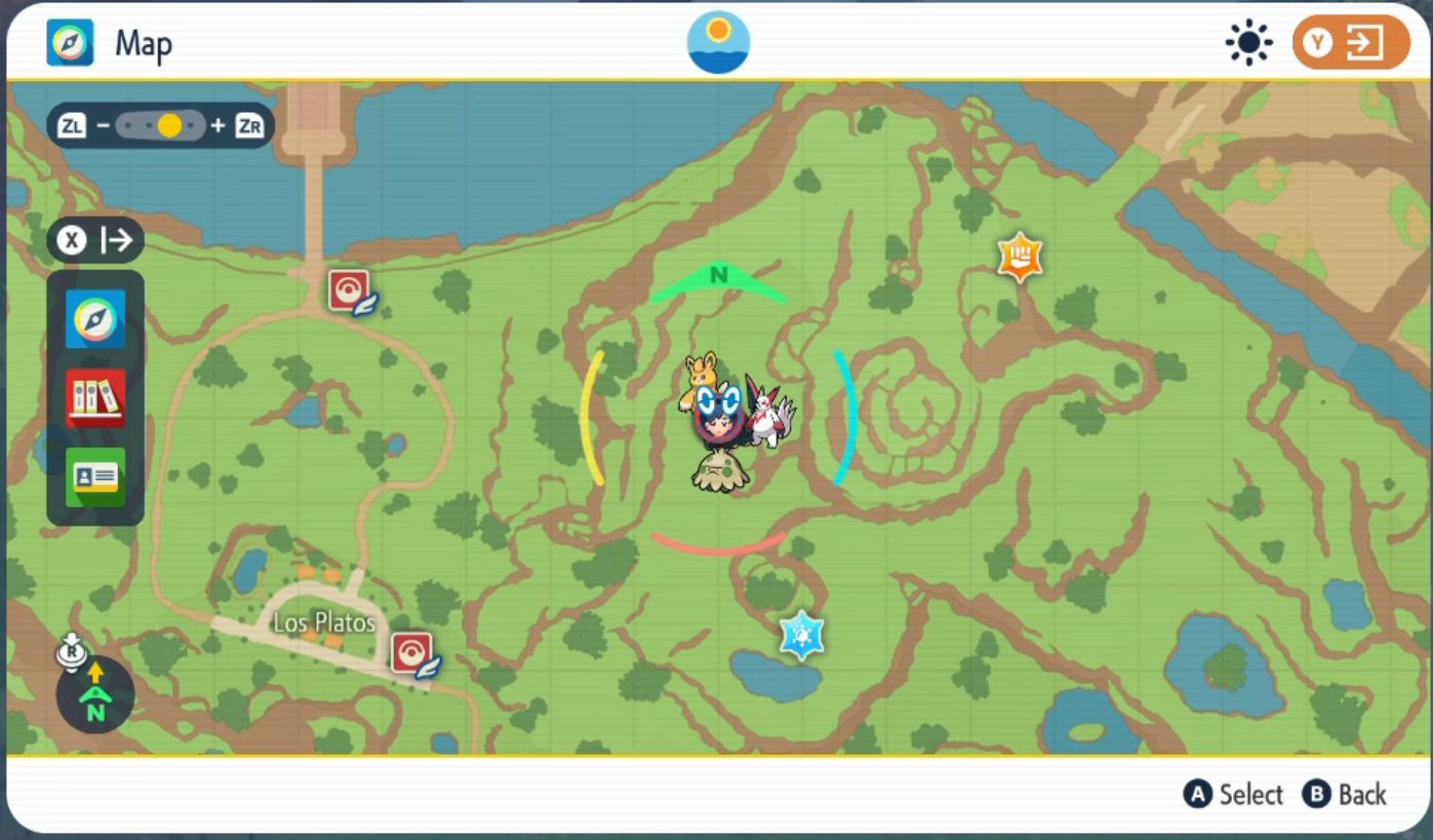 Местоположение поясного бойца Романа в Pokémon Scarlet & Violet