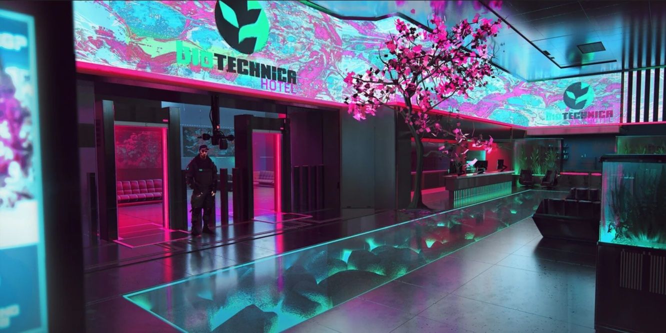 Cyberpunk 2077中的生物技术酒店