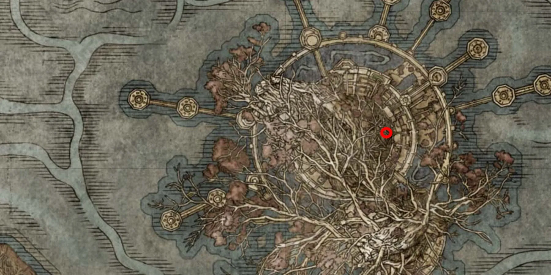《埃尔登的环》地图上的Malenia Boss位置