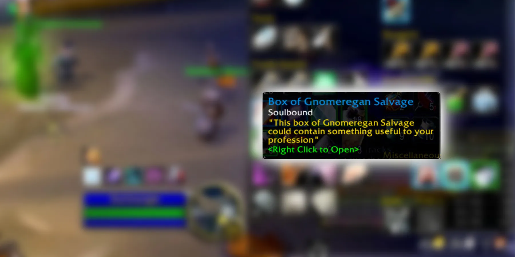 WoW SoD Grime Encrusted Salvage Quest Guide Box of Gnomeregan Salvage