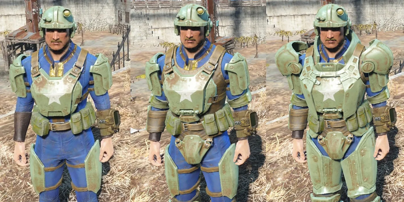 Armure de combat Fallout 4 Toutes les variantes recadrées