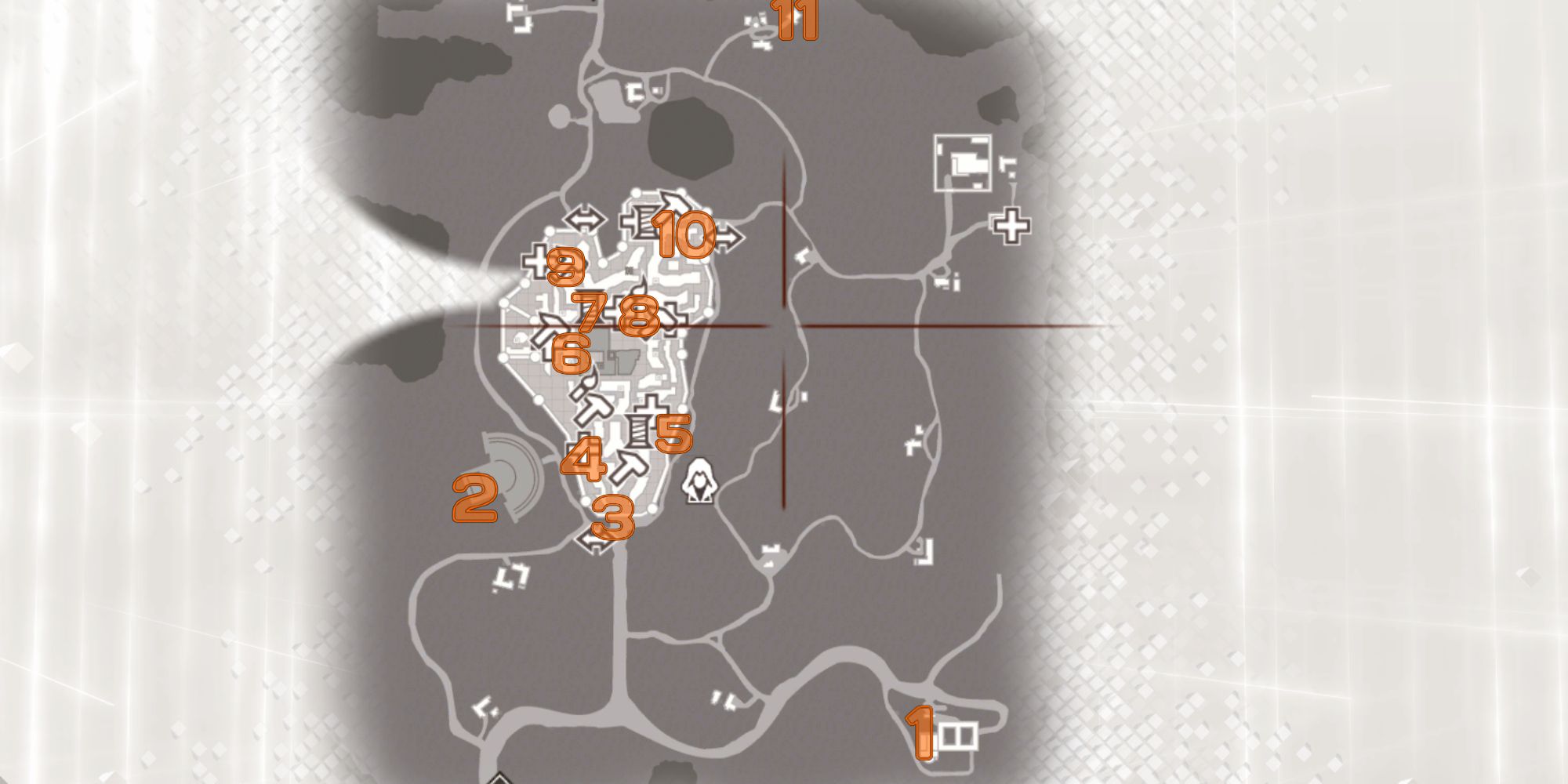 Screenshot di Assassin's Creed 2 della Mappa delle Piume in Toscana