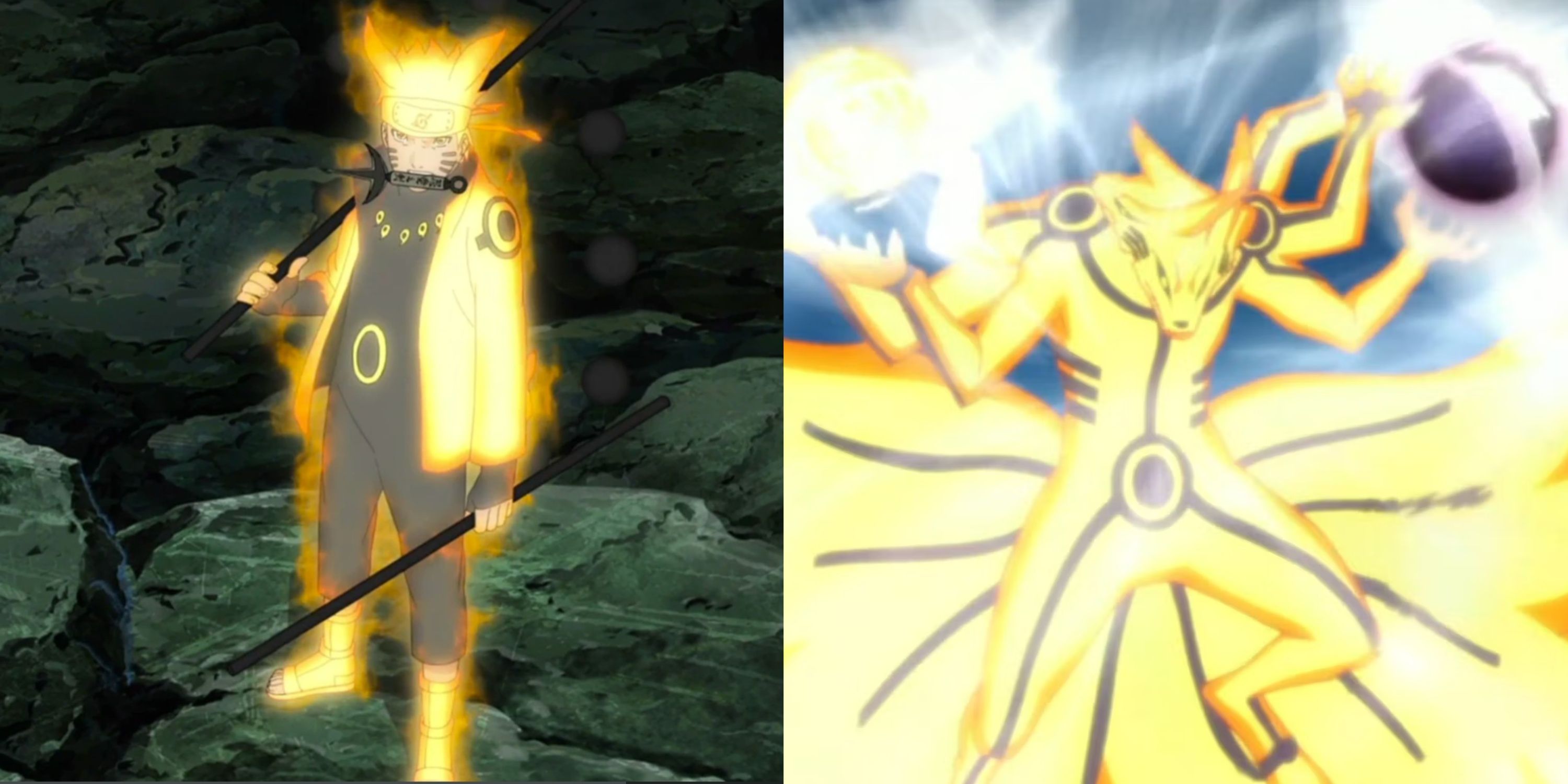 Naruto Uzumaki Modo Sabio de los Seis Caminos Modo Asura Kurama