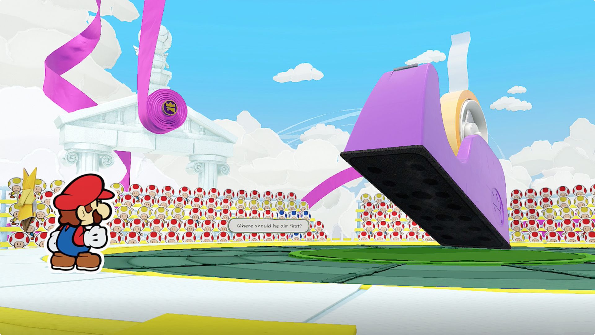 Guida al boss fight con nastro di Paper Mario: The Origami King