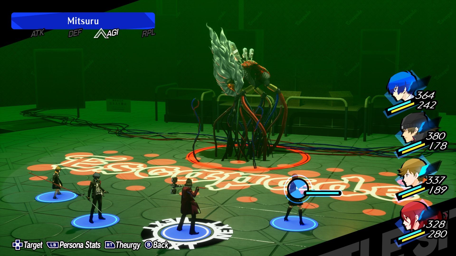 Panoramica del Boss dell'Eremita in Persona 3 Reload