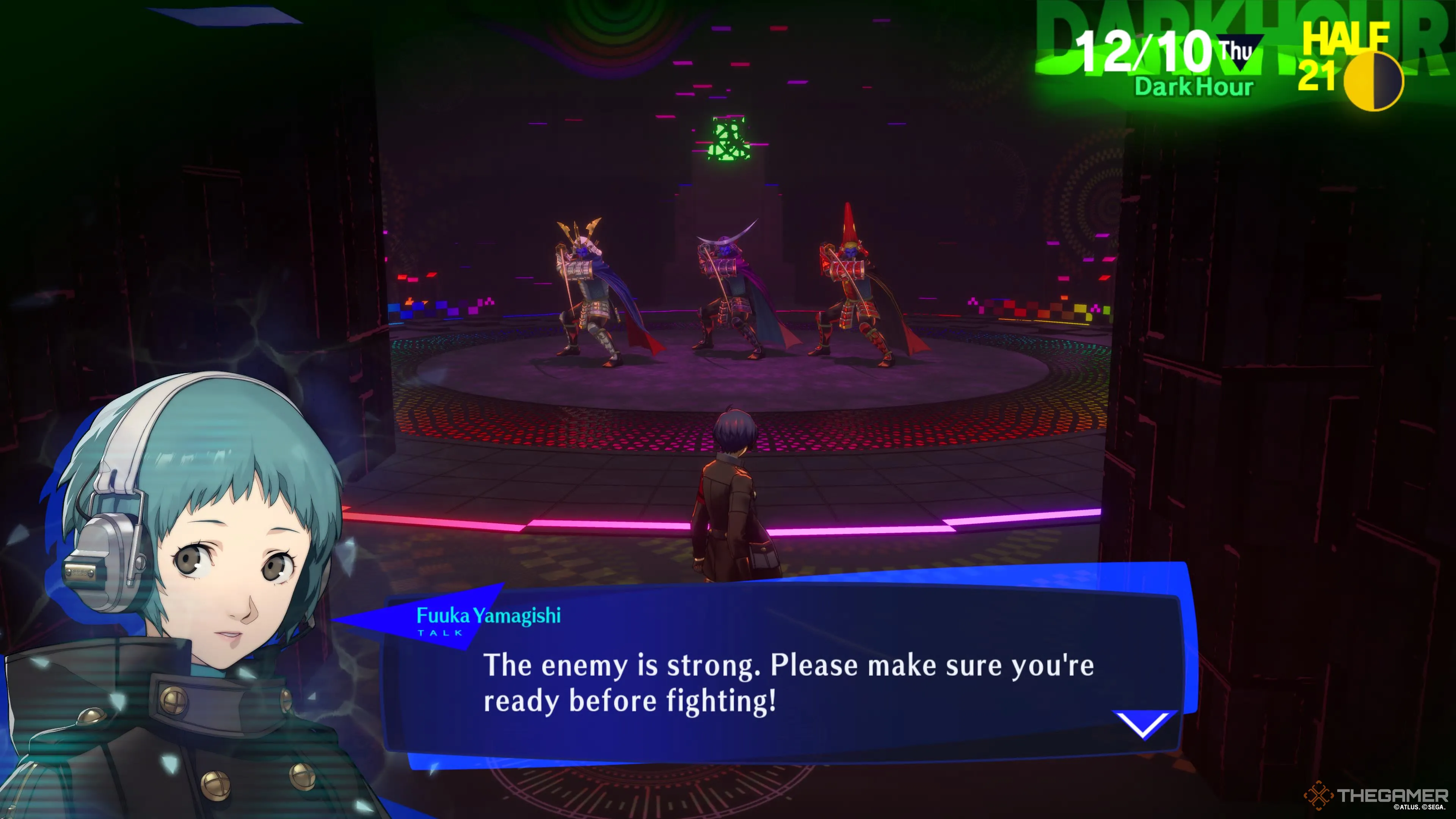 Persona 3 Reload approaching the Deadly Blazing Voltaic Siblings