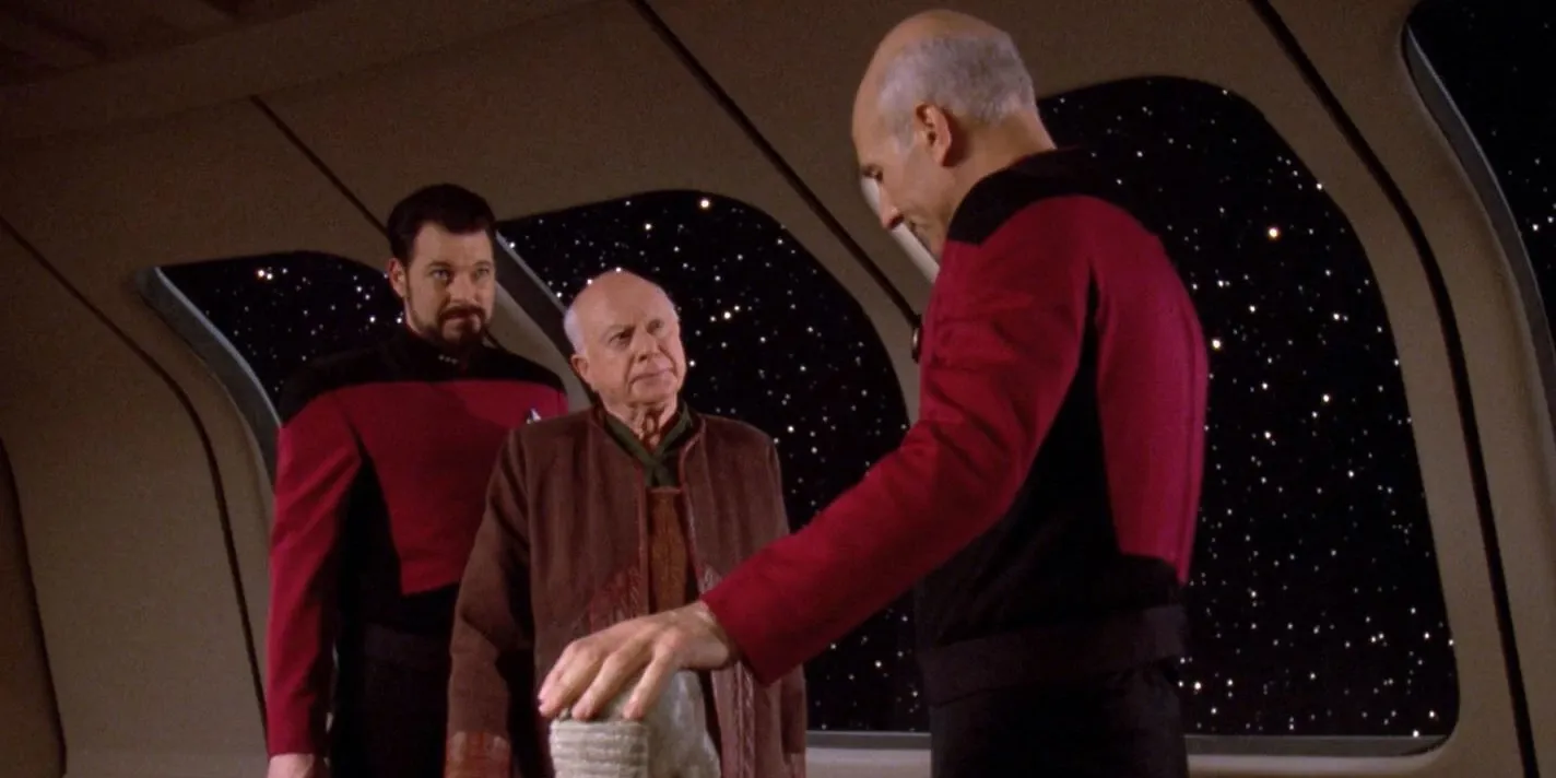 Picard, Galen et Riker en mission