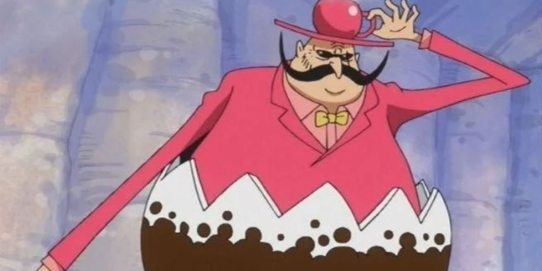 Tamago se présentant aux Chapeaux de Paille dans One Piece