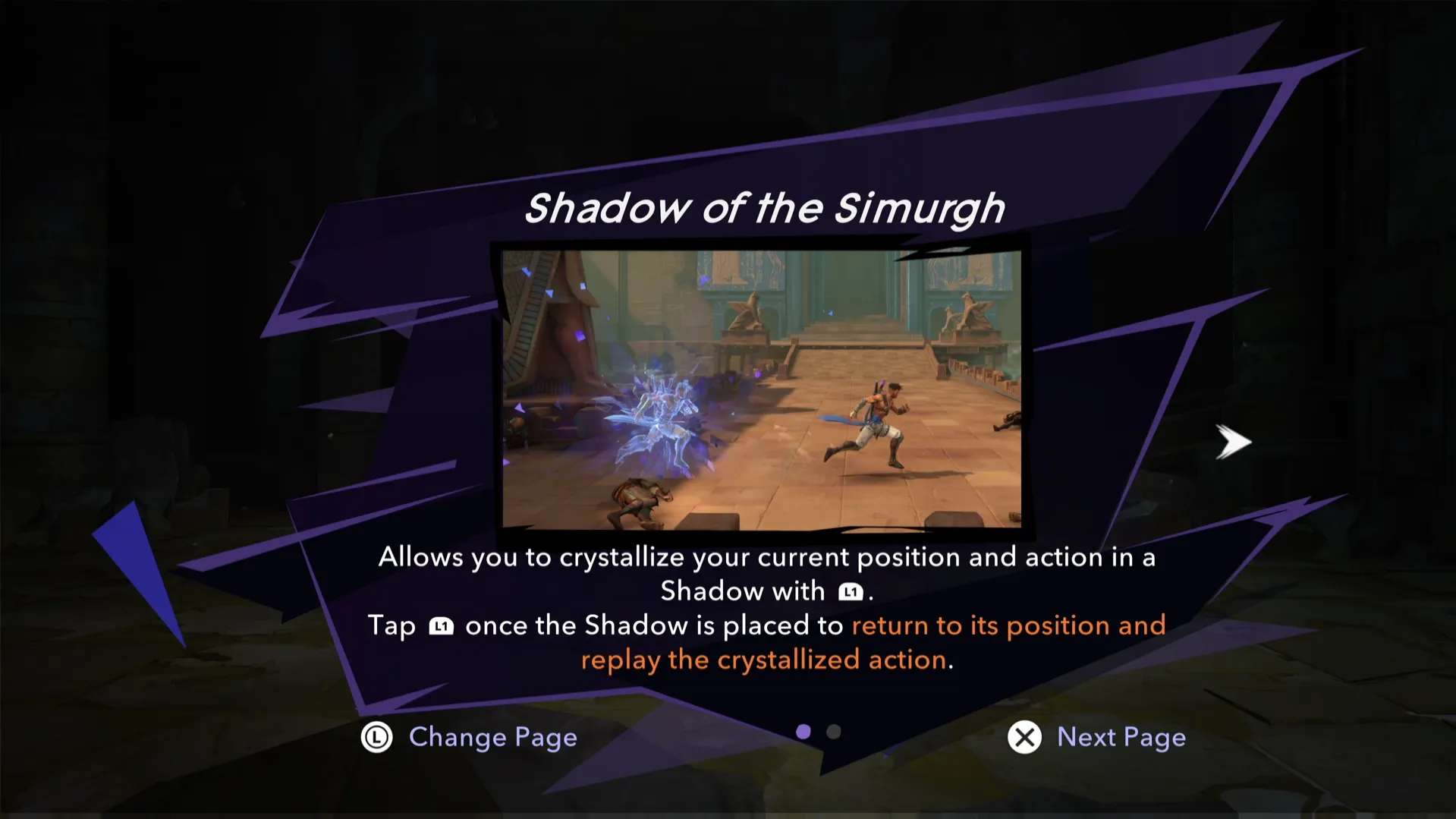 Sargon unlocking the Shadow of the Simurgh Time Power in Prince of Persia: The Lost Crown.