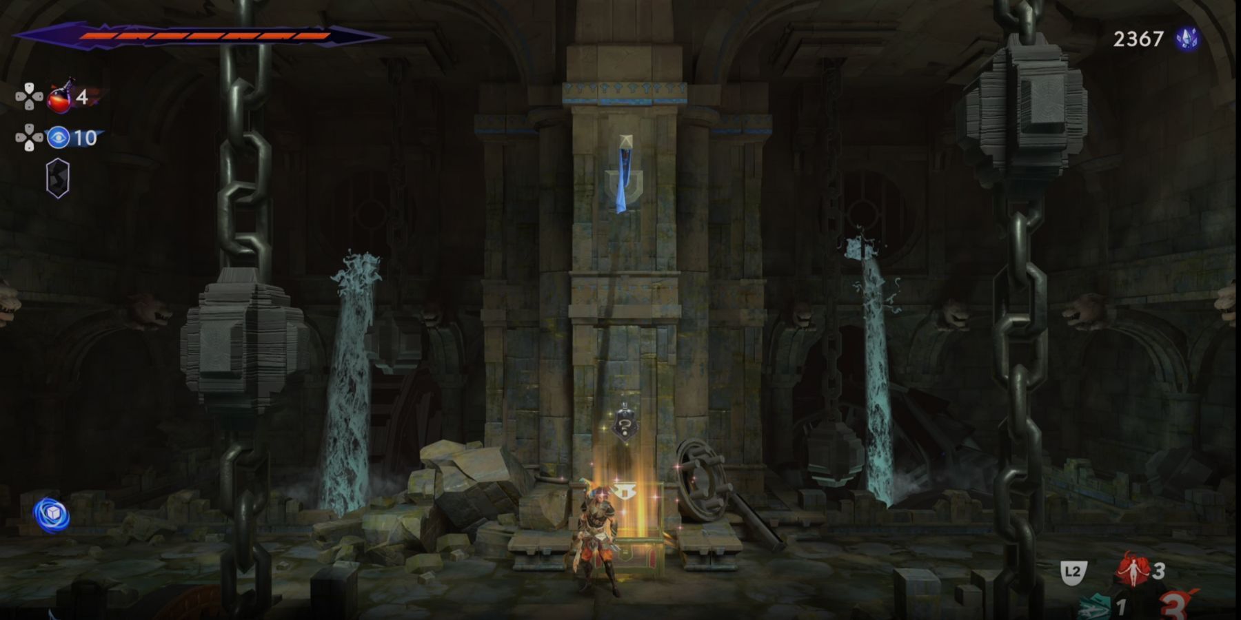 Prince of Persia The Lost Crownの隠れたフロアの護符。