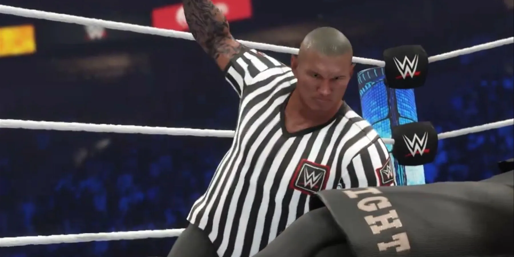 Randy Orton como árbitro invitado en WWE 2K24