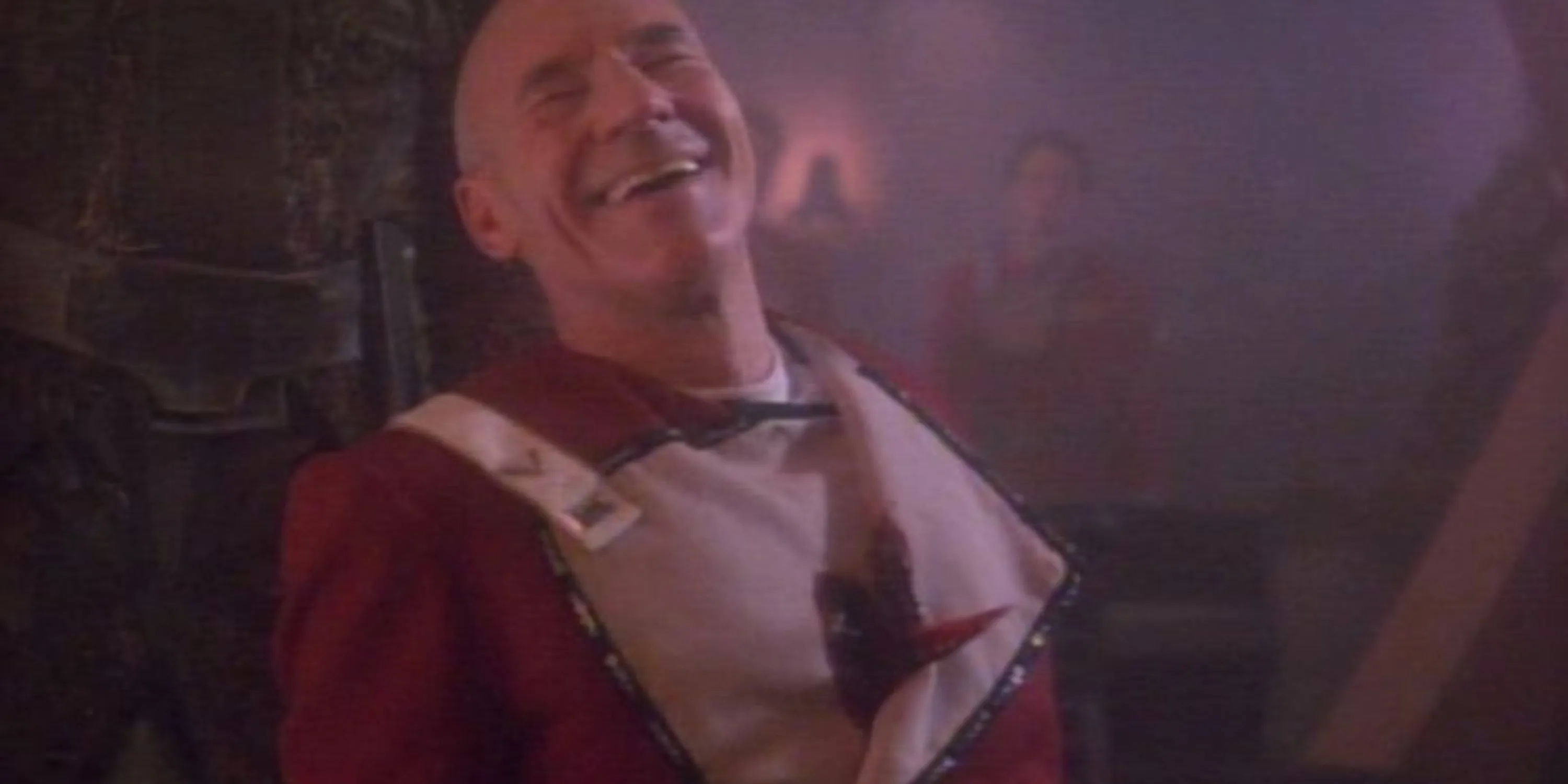 Picard se faisant poignarder