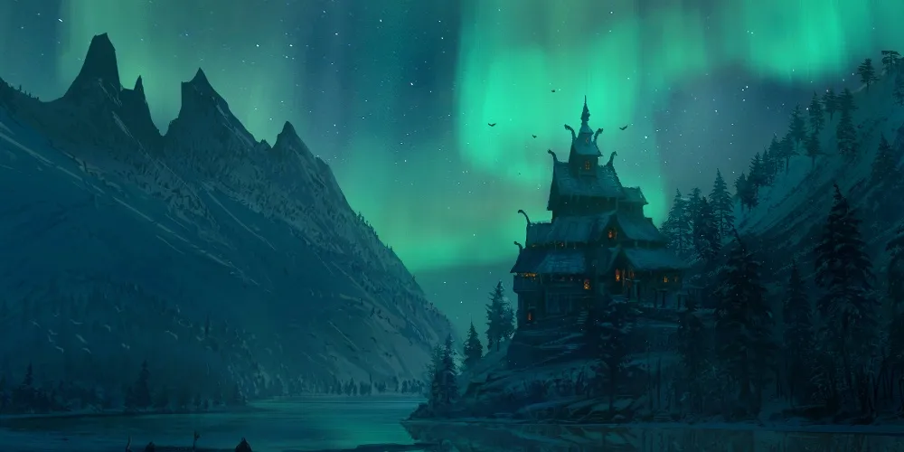 Assassins Creed Valhalla Aurora Boreal en Noruega