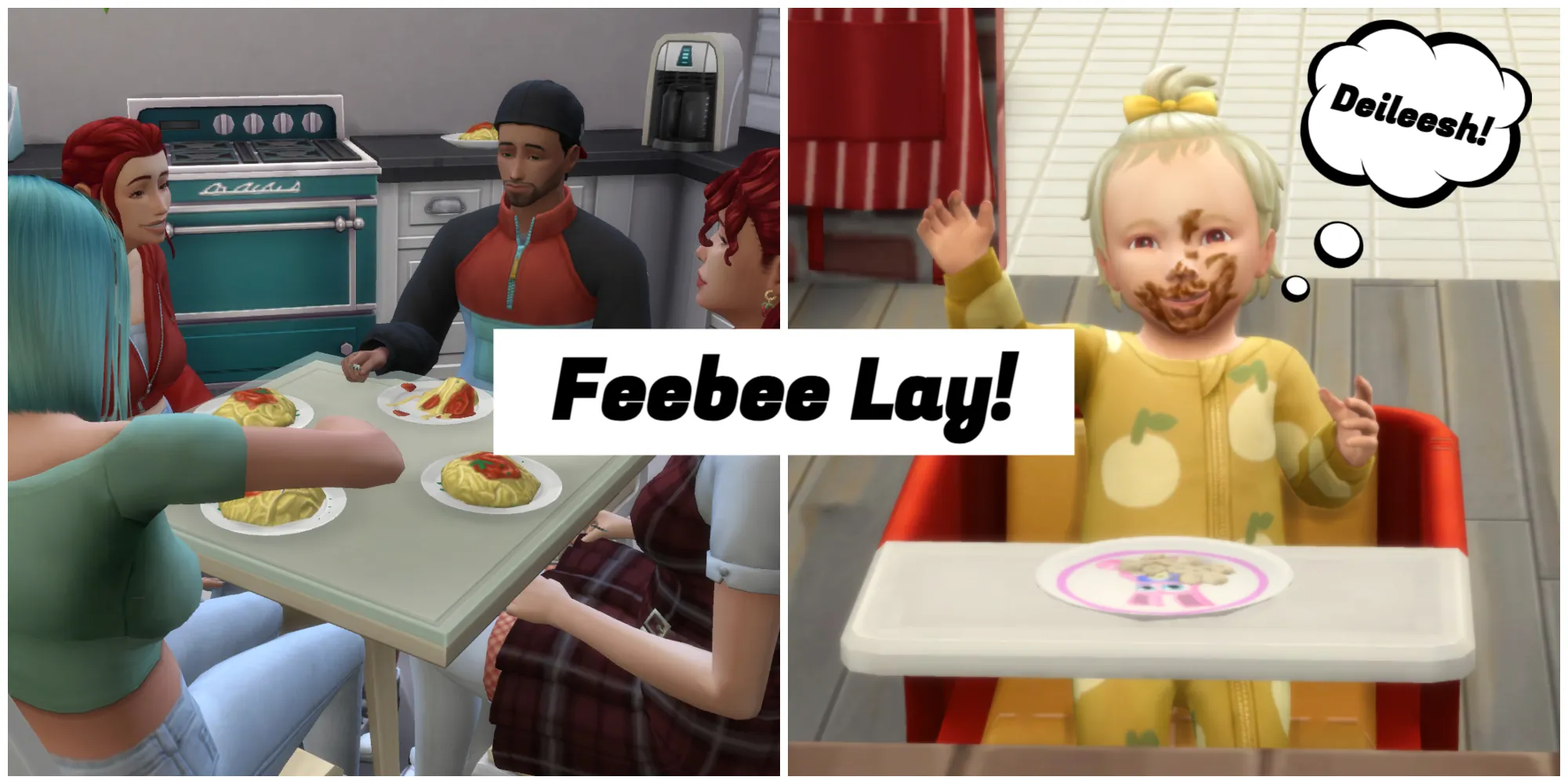 Questi Sims hanno detto di avere fame in Simlish - Feebee Lay!