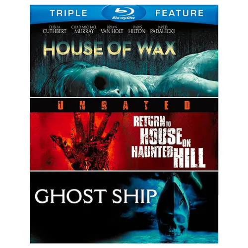 House of Wax Ghost Ship Return to House on Haunted Hill Blu-ray Triple Feature