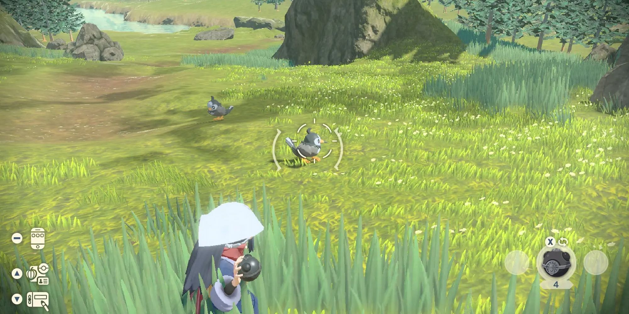 Capture d'un Pokémon dans Legends Arceus