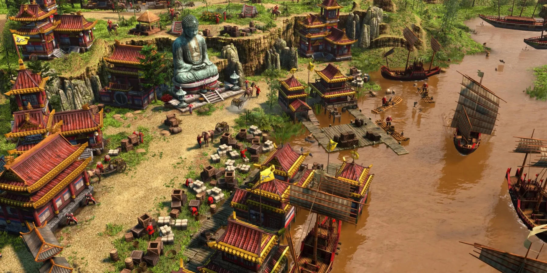 Une ville provenant d'Age of Empires 3