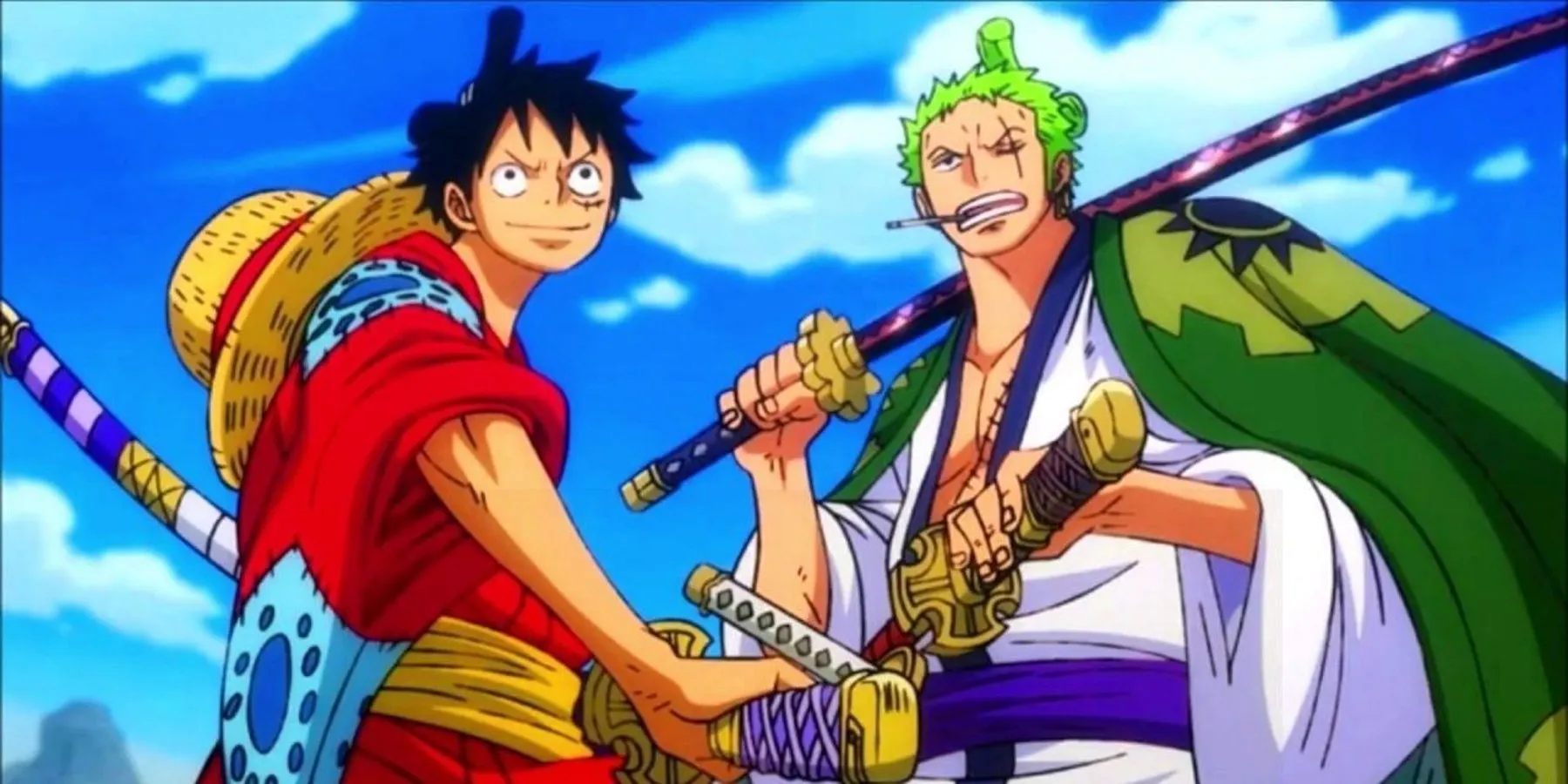 Luffy et Zoro à Wano dans One Piece