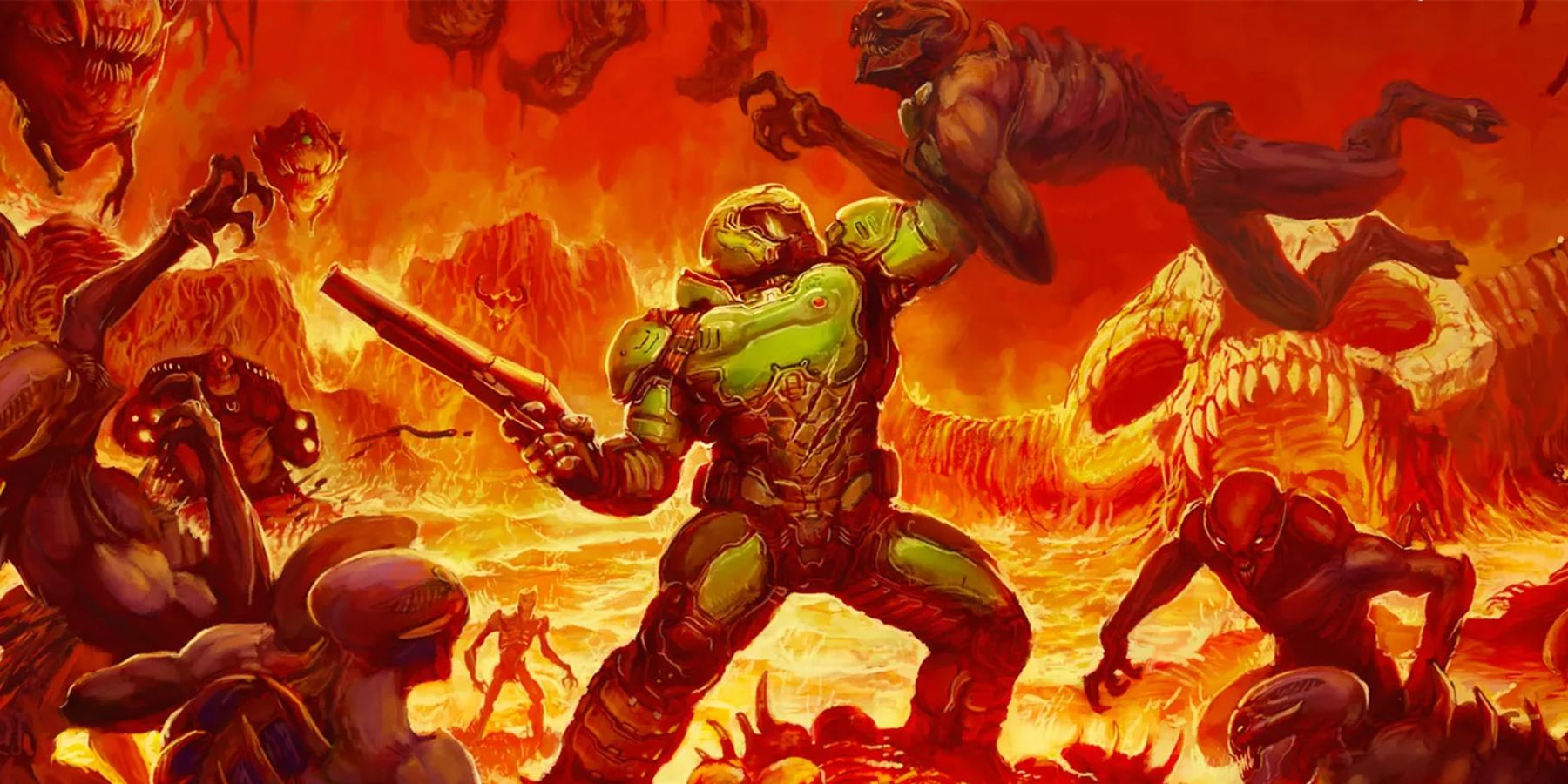 Affiche de Doom 2016 avec Elden Ring